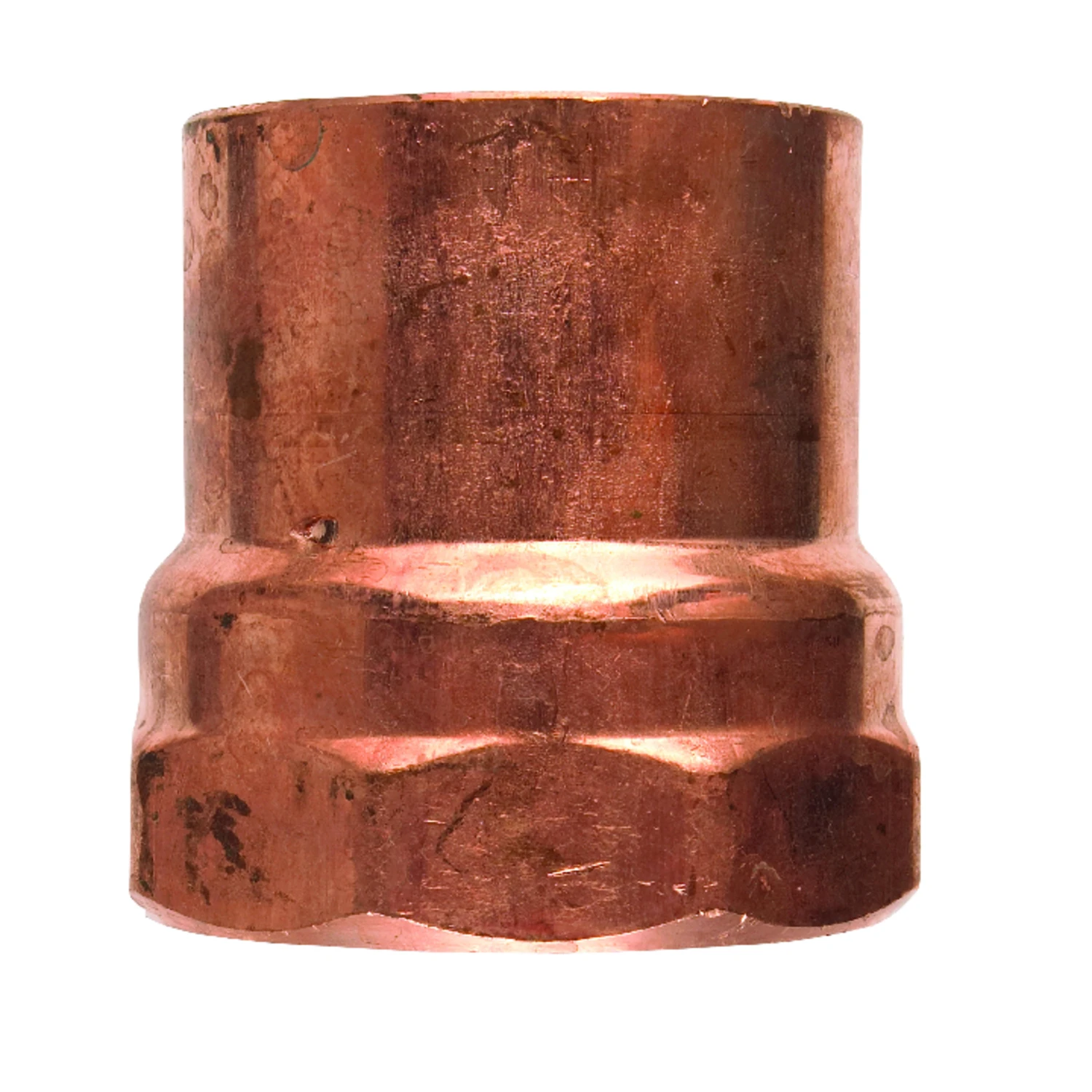 Copper Pipe Adapter, 1/2 x 1/4 In. CxF