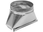 3-1/4 In. X 10 In. To 7 In. Round Galvanized Steel Transition Boot