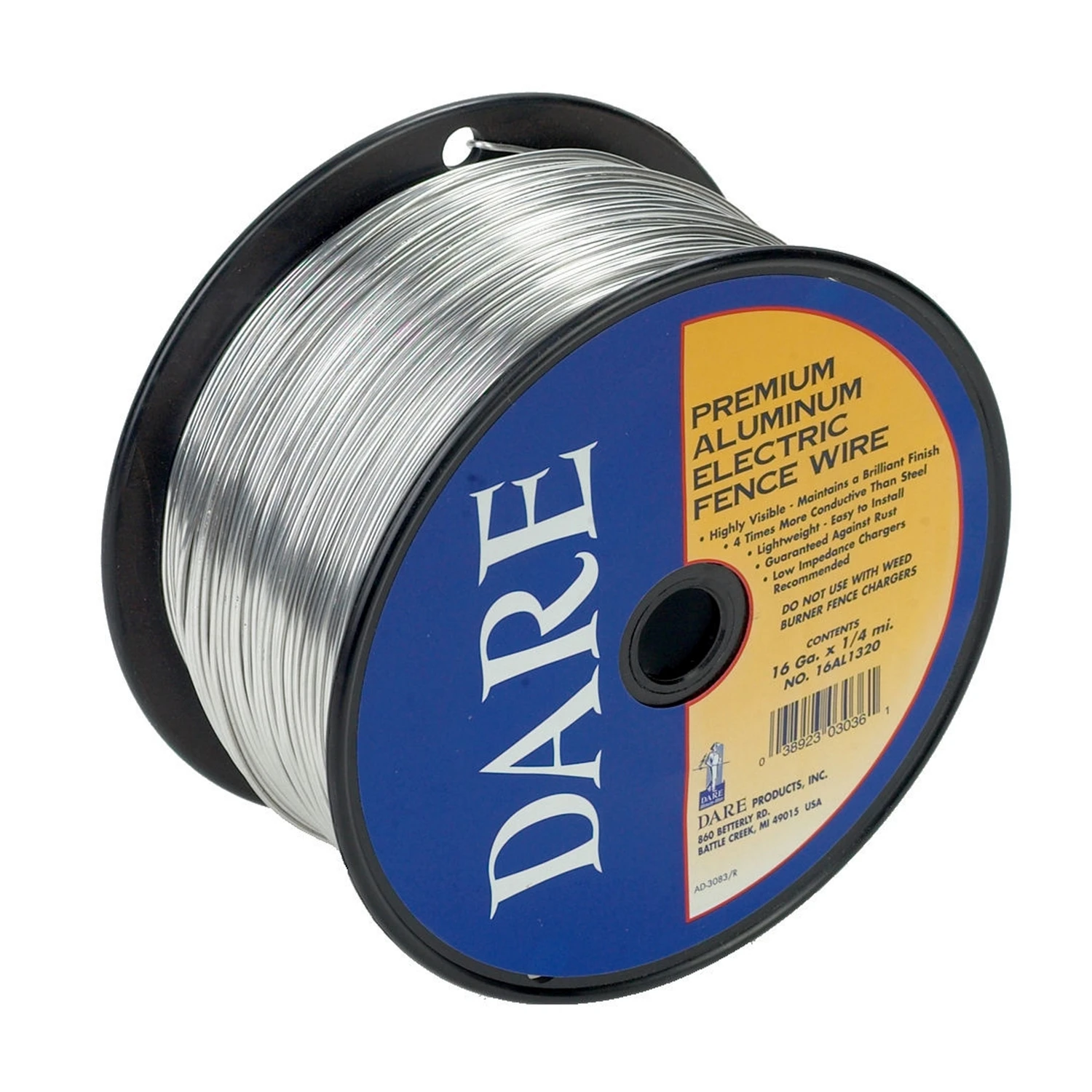 1/4-mile X 16 Gauge Aluminum Electric Fence Wire - Model 16al1320