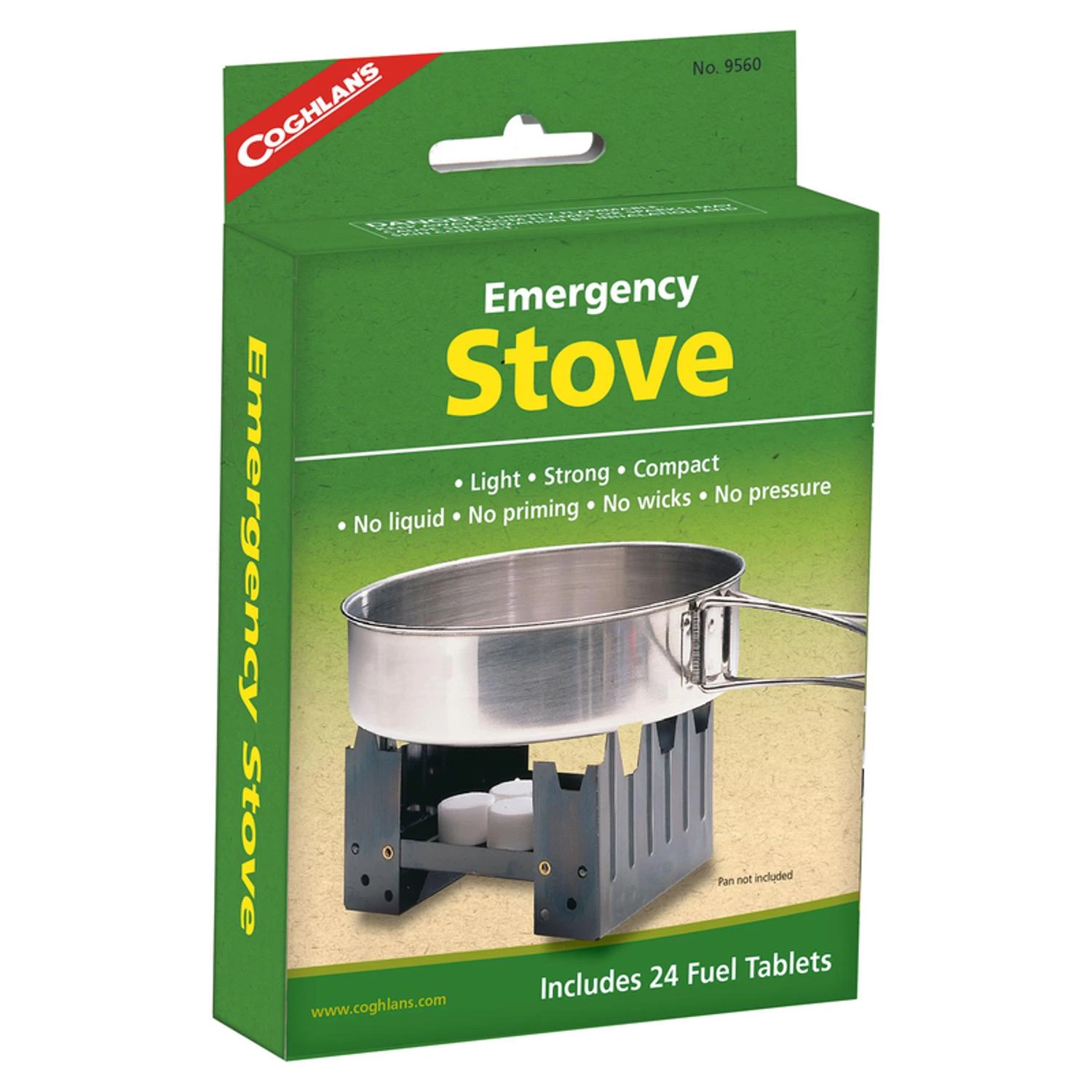 Emergency Stove Model 9560 - Compact, Lightweight, Solid Fuel Tablets Included