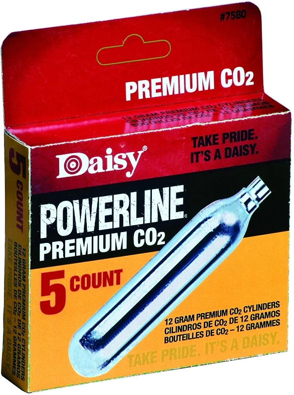 Powerline Maxspeed CO2 Cylinder, 12 Gram, 5-Pk.