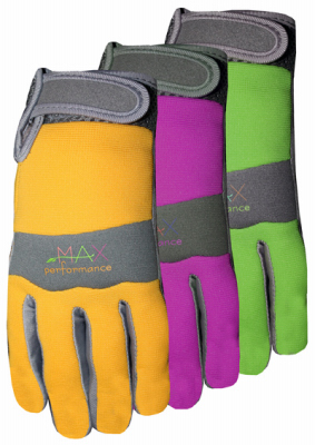 Max Performance Work Gloves, Green & Tan, Women's Large, Model 149h8-l