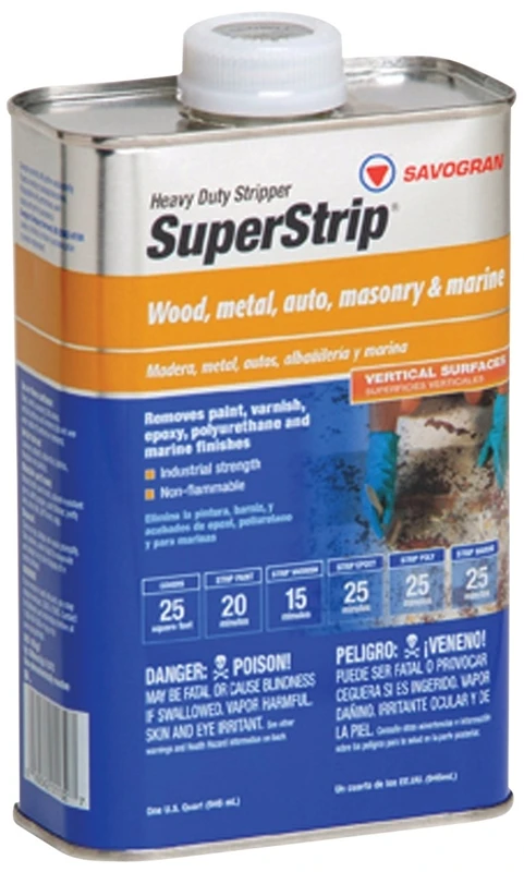 Superstrip Heavy Duty Paint & Varnish Remover, 1 Quart