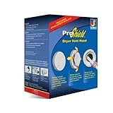 Proshield 4 Inch White Plastic Dryer Vent Hood With Spring Loaded Damper
