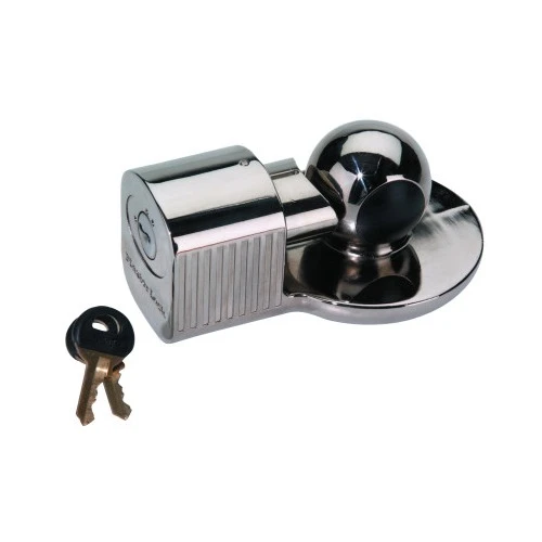 377dat Universal Trailer Coupler Lock, Zinc Chrome Finish, Fits Multiple Sizes