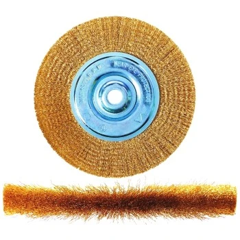 16802 6-inch Fine Wire Wheel Brush With 1/4-inch Hex Shank