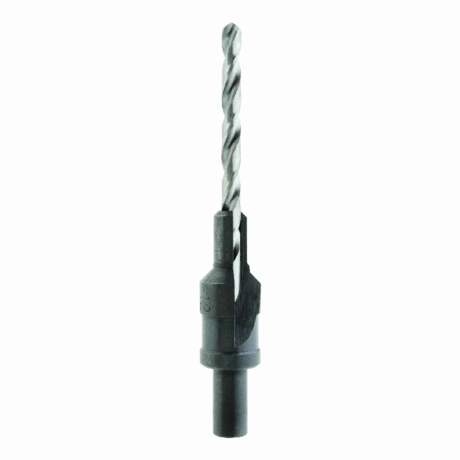 9/64 In. Dia. Steel Wood Screw Pilot #12, 1/4 In. Round Shank, 1 Pc