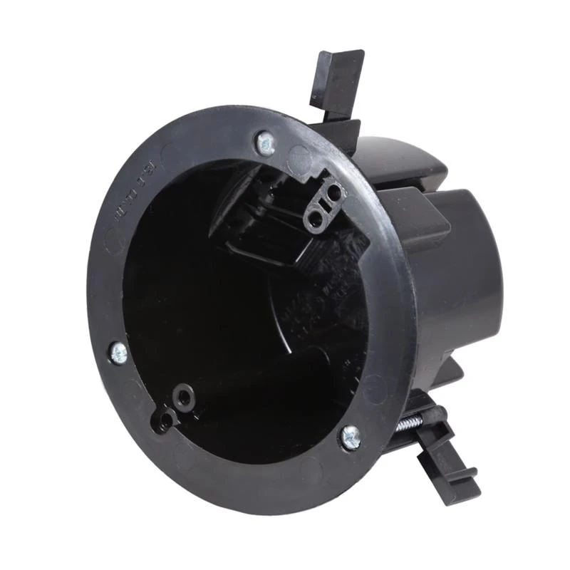 Ez Box 18 Cubic Inch Round Polycarbonate Ceiling Box Black - Model Ez18co