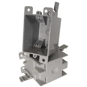 Ez Box 14 Cubic Inch Pvc Old Work 1 Gang Outlet Box Gray