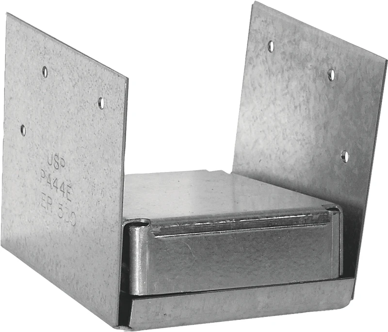Pa44e-tz Post Anchor, 4 X 4 In Steel, Triple Zinc For Concrete