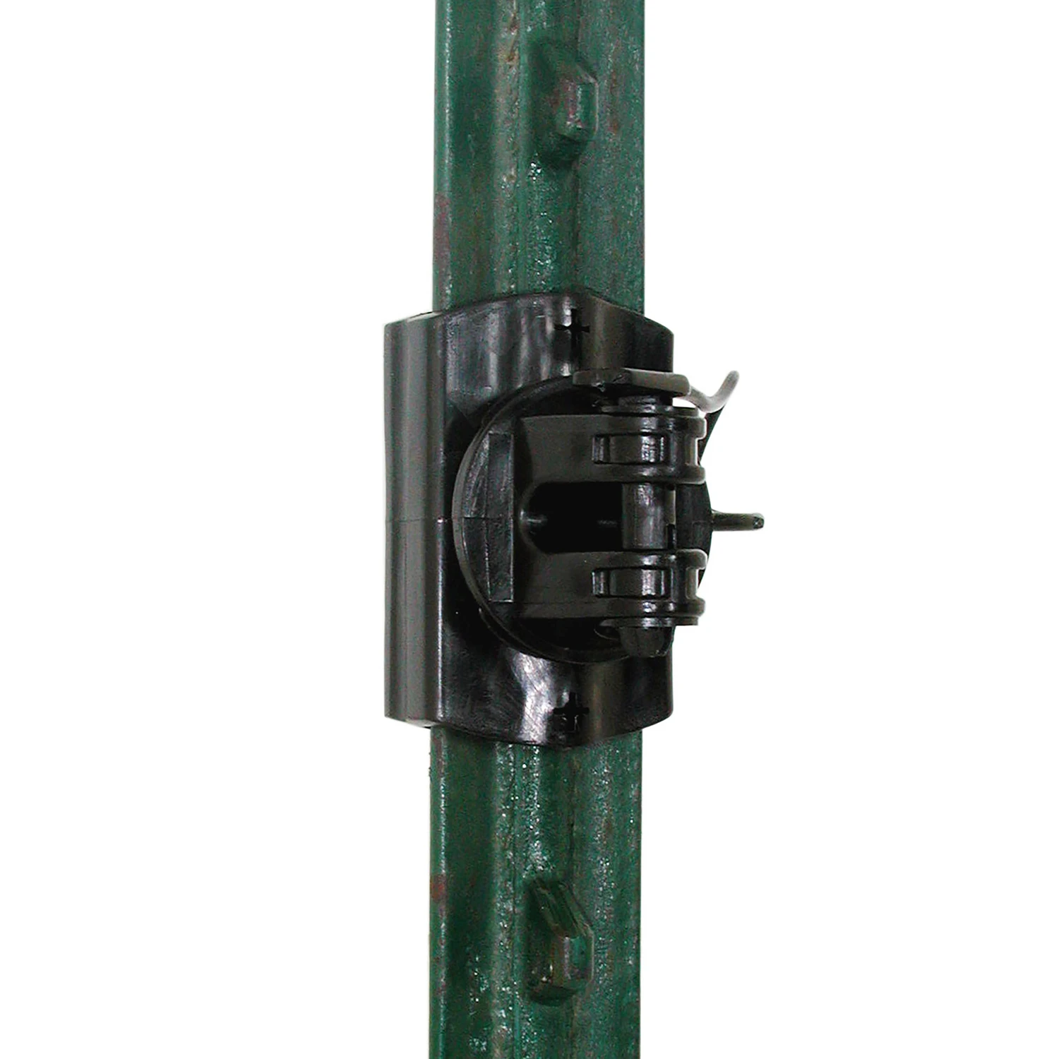 Electric Fence Insulator, Snap-On, Black, 20-Pk.