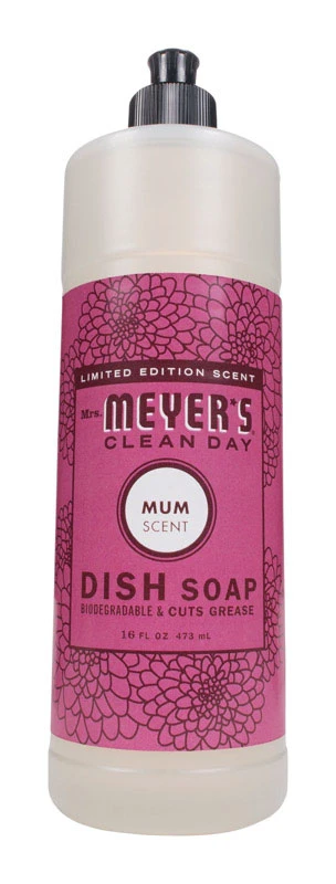 Liquid Dish Soap, Fall Seasonal Mum Scent, 16 oz.