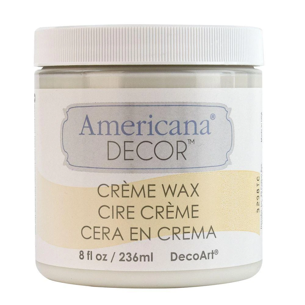 Americana Decor 8 Oz. Clear Creme Wax For Furniture And Crafts