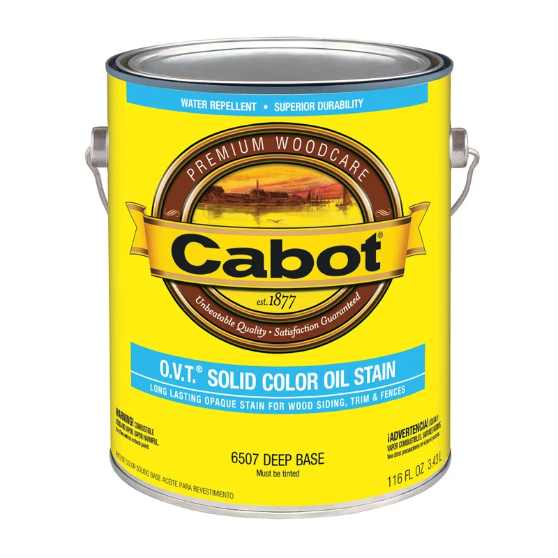 Solid Color Oil Exterior Stain, 6507 Deep Base, 1 Gallon