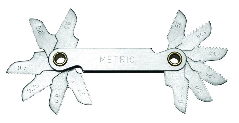 0.50-1.75mm Metric Pitch Gauge For Npt & Bsp Threads
