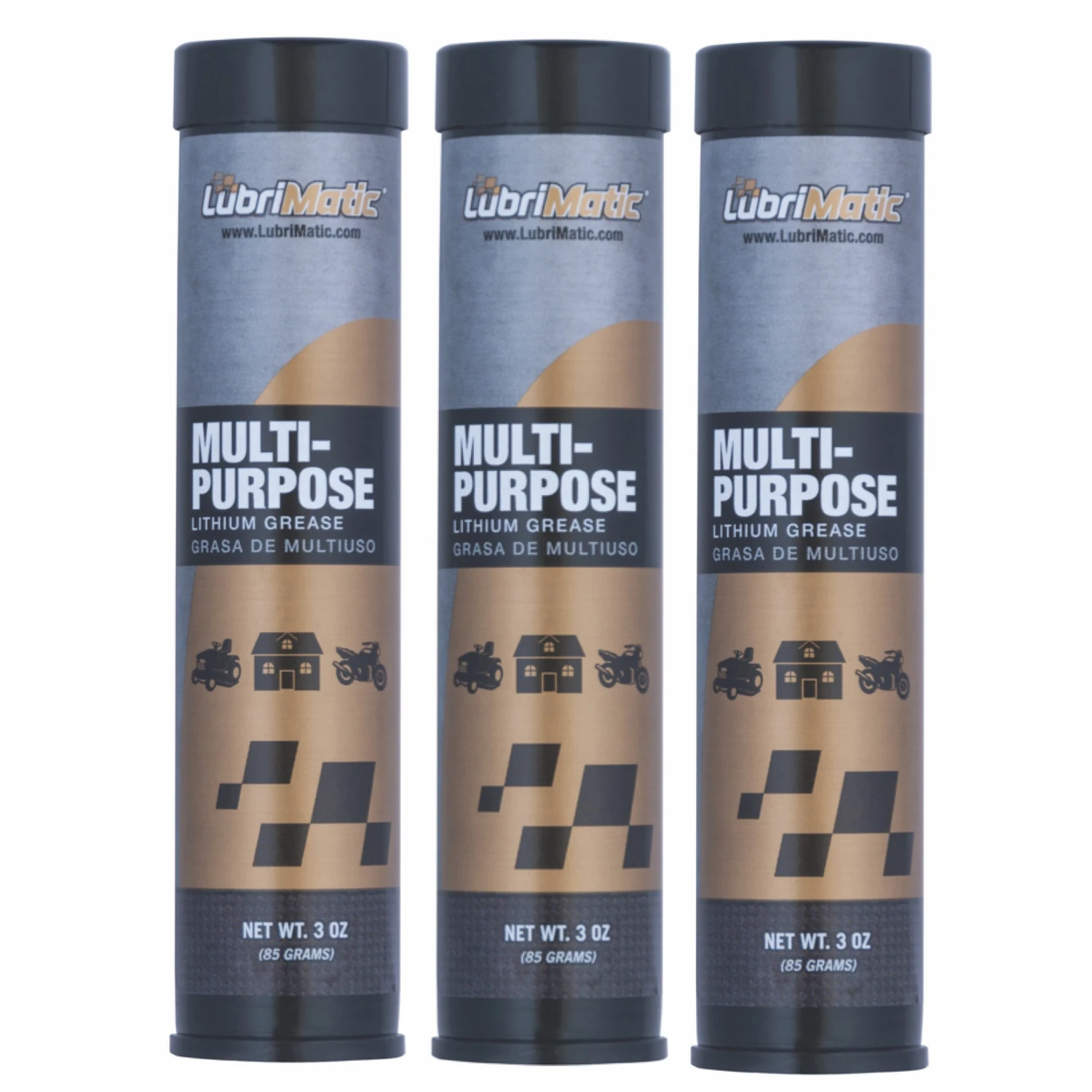 Multi-Purpose Lithium Grease, 3 oz. Each, 3-Pk.
