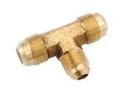 Anderson Metals 3/8 In. x 1/2 In. Brass Forged Flare Reducing Tee