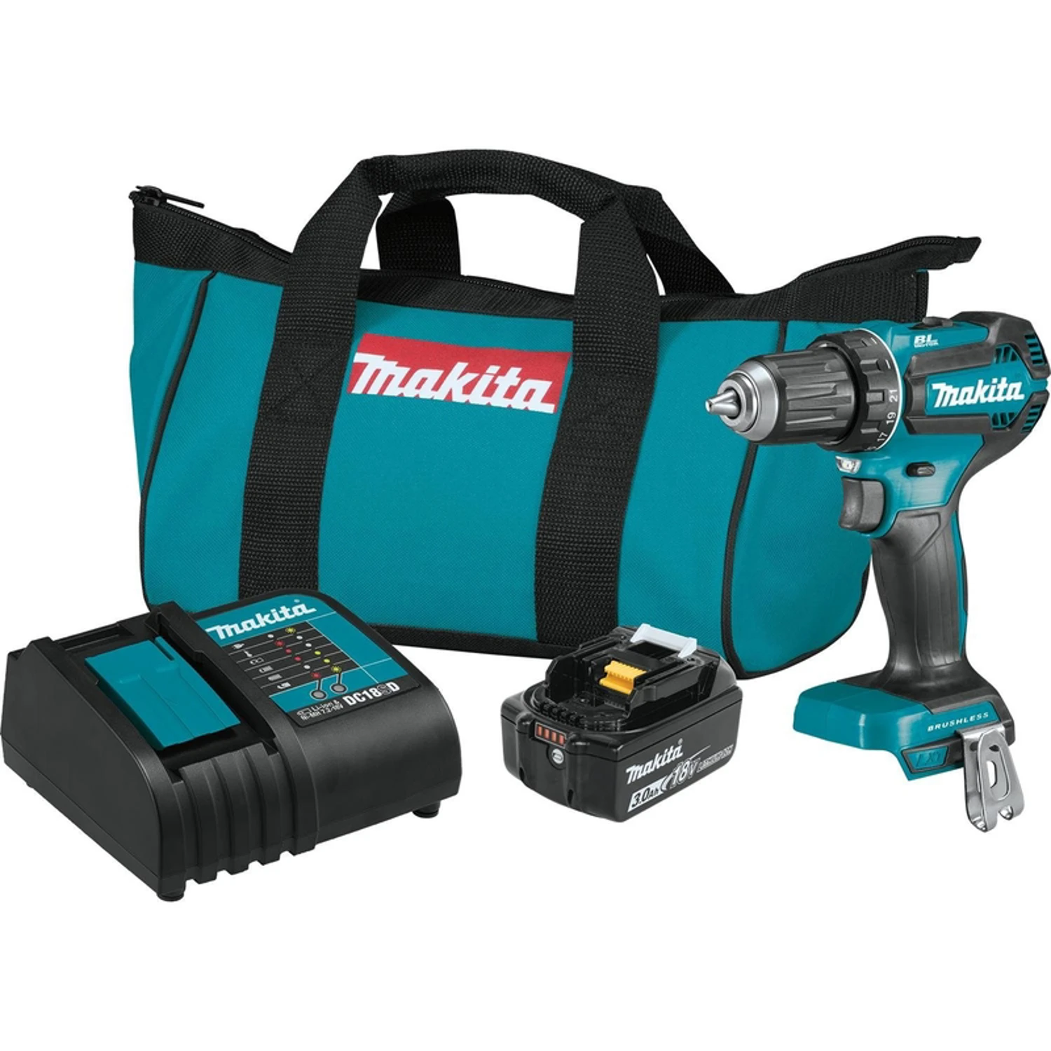 Xfd131 18v Lxt Lithium-ion Brushless Cordless 1/2" Driver-drill Kit With Battery