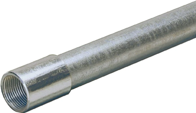 Rigid Galvanized Steel Conduit, 1 Inch Diameter by 10 Feet Length