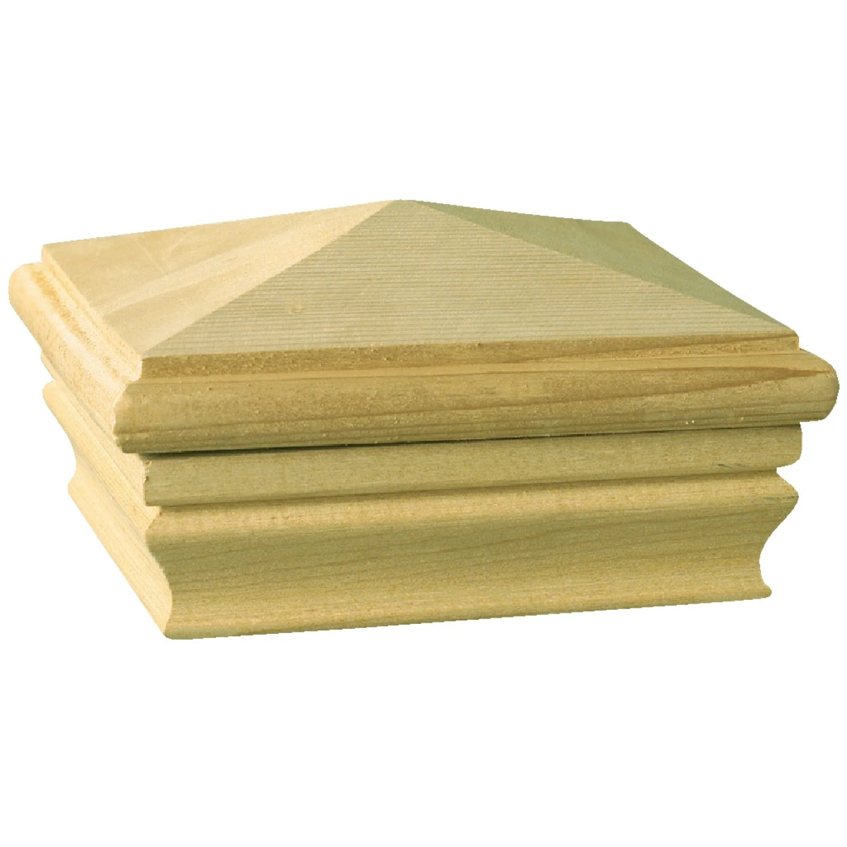Newport High Pyramid Post Cap 4 In. X 4 In. Pressure-treated Pine