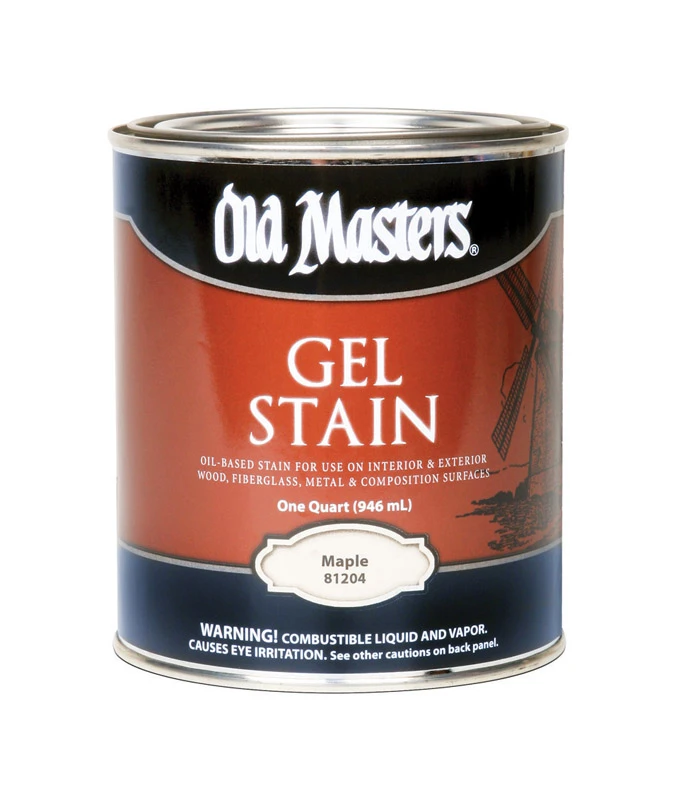 Oil-Based Gel Stain Maple Finish 1 Quart Container