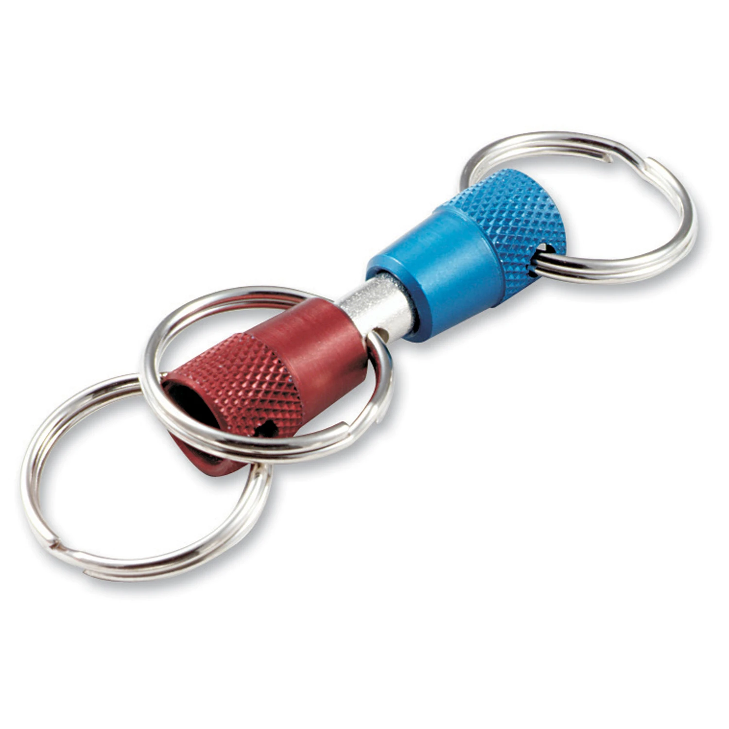 Steel 7/8 In. 3-way Pull-apart Key Chain With Nickel-plated Rings