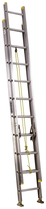 20-Foot Aluminum Extension Ladder Type I with 250-Pound Duty Rating