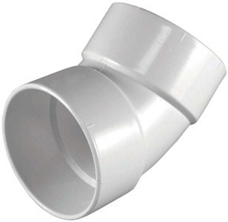 Schedule 30 DWV Sanitary 45-Degree Elbow, 3 In.