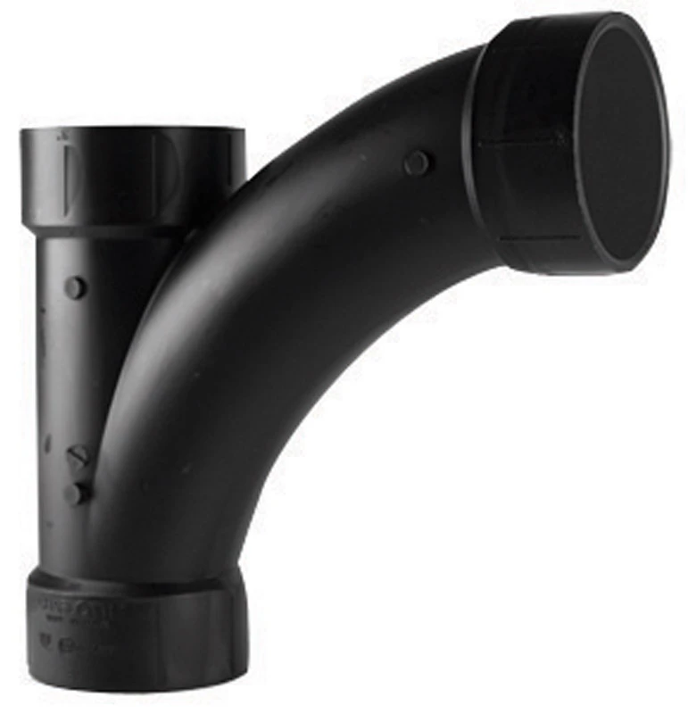 ABS/DWV Long Turn Tee Wye, 4 In.