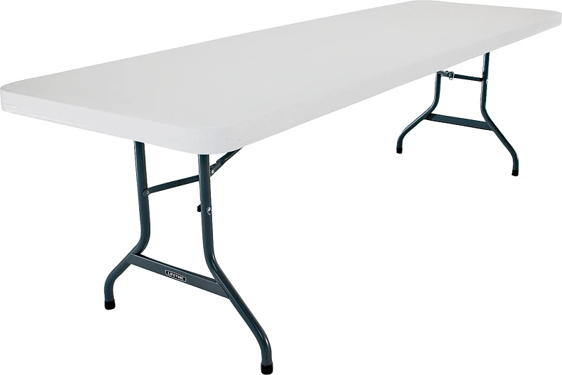 8 Ft. X 30 In. White Granite Commercial Grade Folding Table - Model 2980