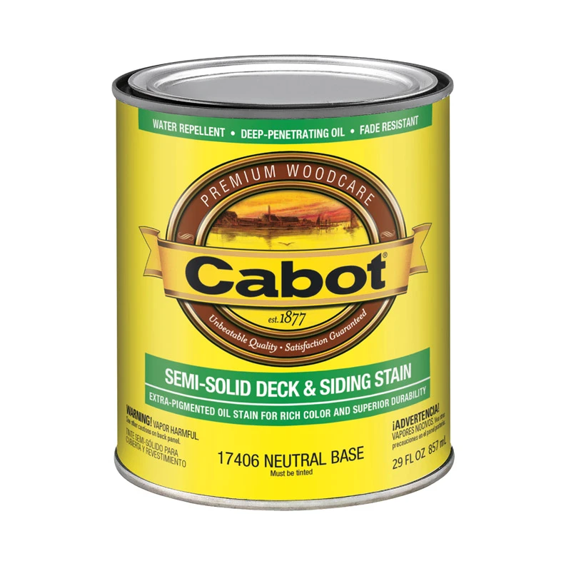 17400 Series Semi-solid Neutral Base Oil-based Deck And Siding Stain, 1 Quart