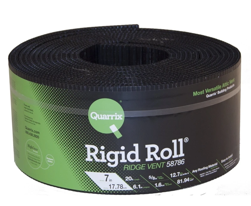 Ridge Vent 7 In. X 20 Ft. Roll - High-density Plastic