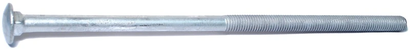 05533 Galvanized Carriage Bolt, 1/2-13 In Thread, 12 In Oal, Grade 2
