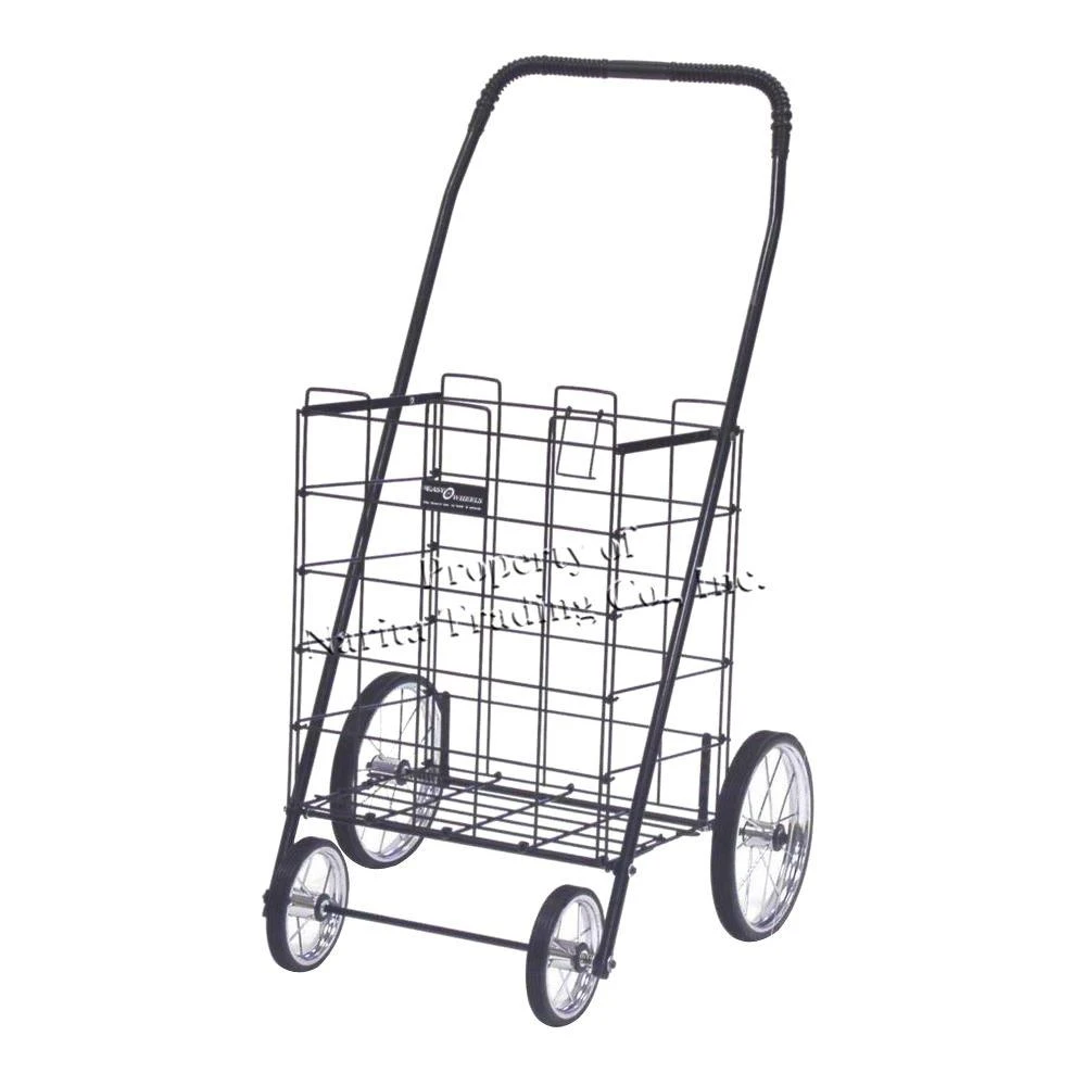 Mitey Shopping Cart - Black - 38.5 In. H X 23 In. W X 10.5 In. L