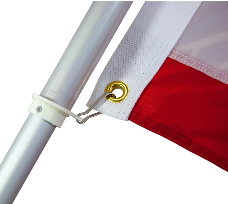 6 Ft. X 1 In. Aluminum Anti-wrap Flag Pole Kit With Accessories