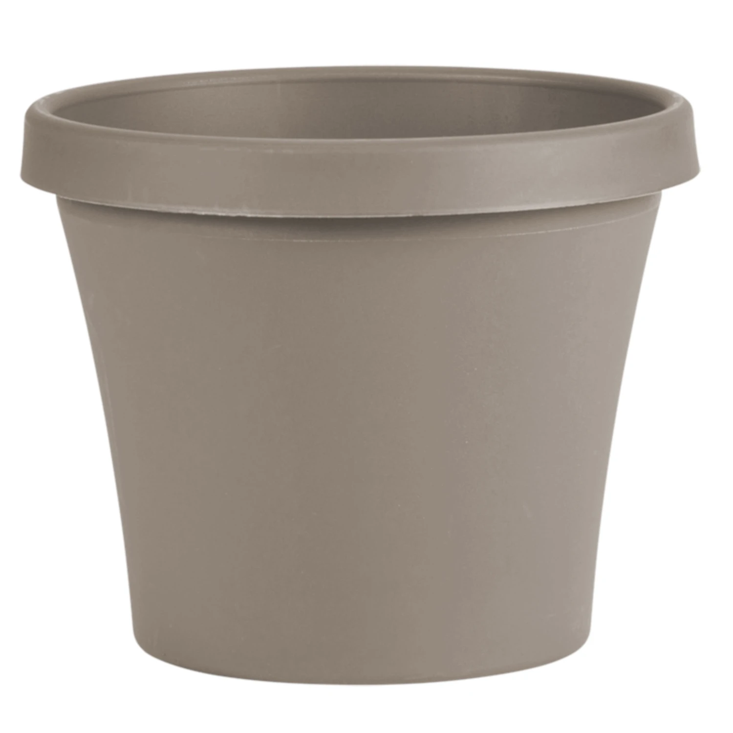 8 Inch Diameter Pebble Stone Poly Classic Flower Pot With Rolled Rim