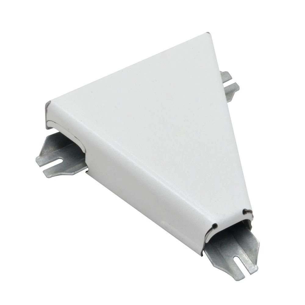 Bw16 Metal T-fitting For Surface Raceway, White, 2-1/2 In L X 7/8 In W