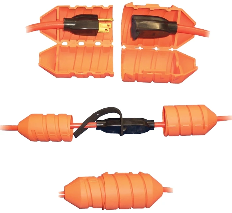 Cc-1 Orange Plastic Extension Cord Lock - Water-tight Connection