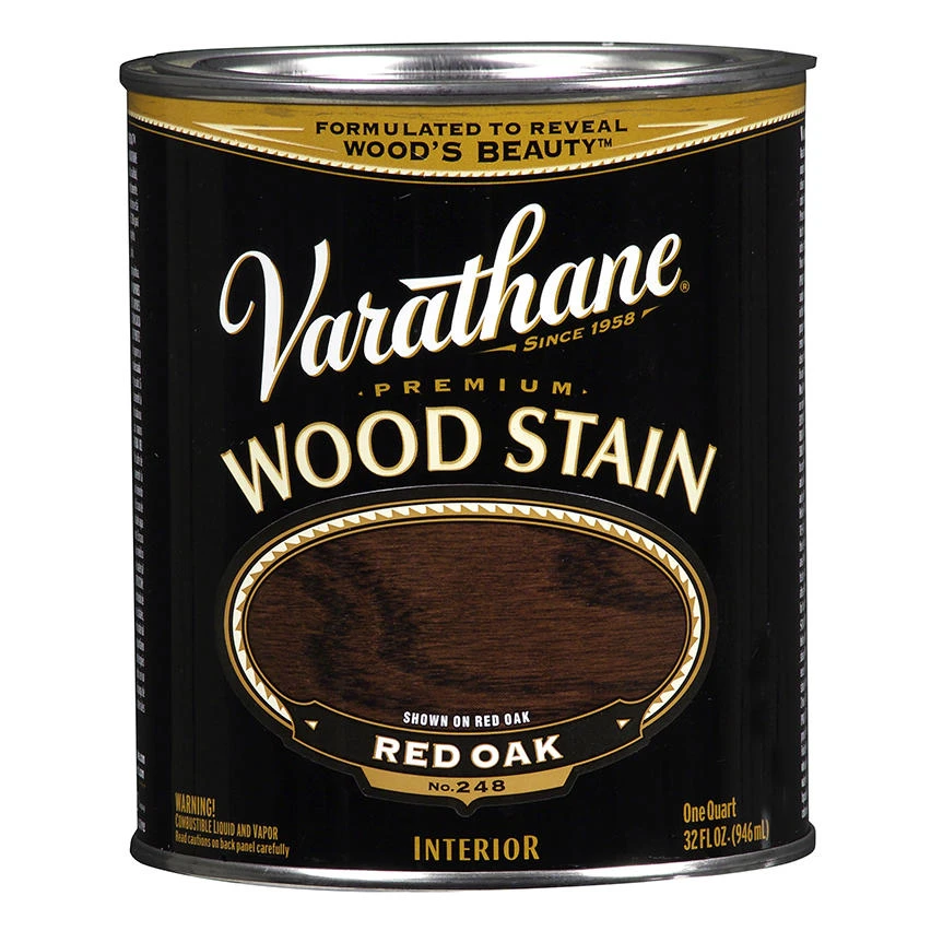 Red Oak Premium Oil-based Interior Wood Stain, Quart - Model 211723h