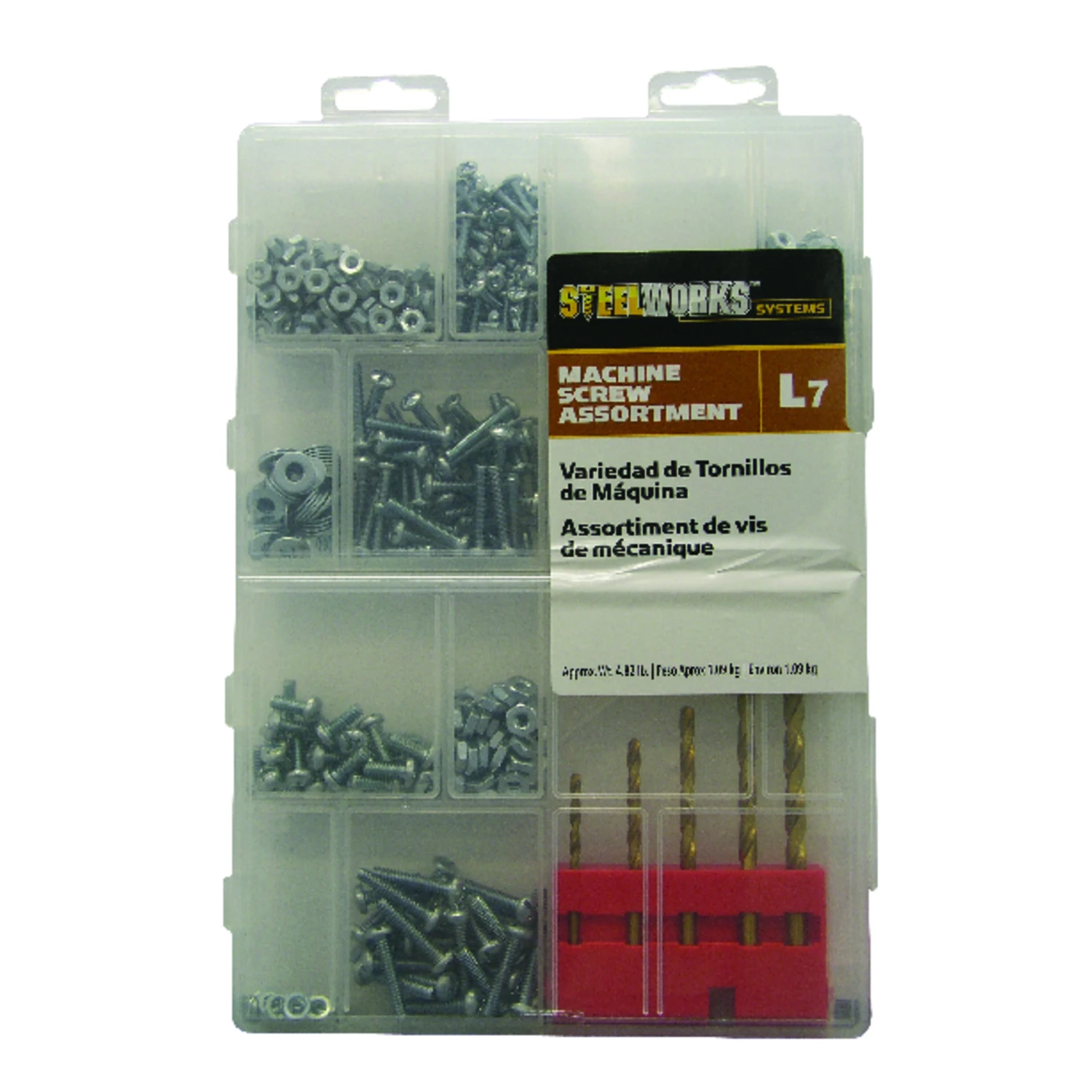 Assorted 1/2 In. L Combination Pan Head Zinc-plated Steel Machine Screw Kit 1 Pk