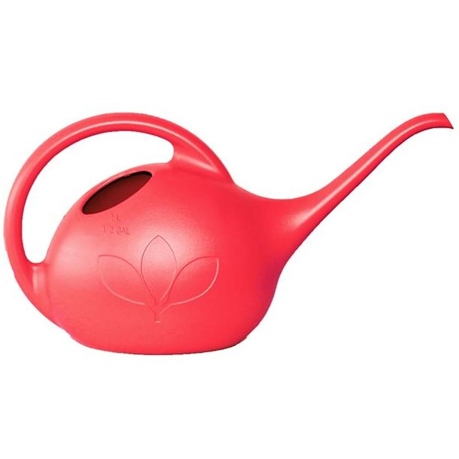 Indoor Watering Can, Red Plastic, 1/2-Gallon