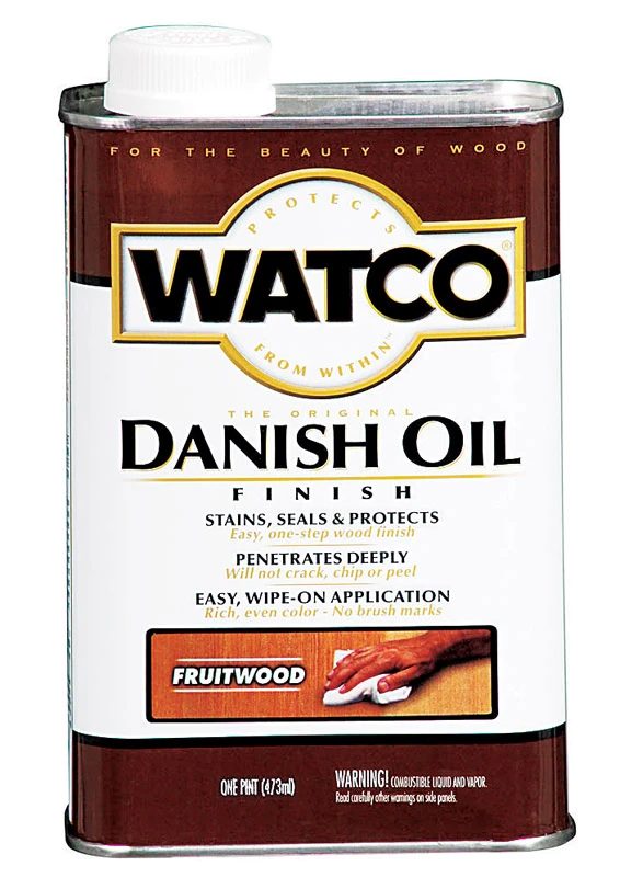Danish Oil Wood Finish, Fruitwood, 1 Pint - Interior Stain & Finish