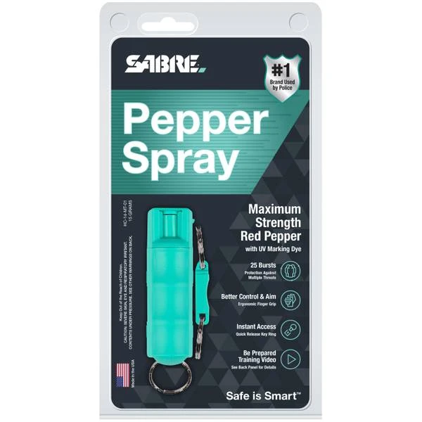Maximum Strength Pepper Spray with Ultraviolet Marking Dye, Mint Case, 0.54 Ounce Gel