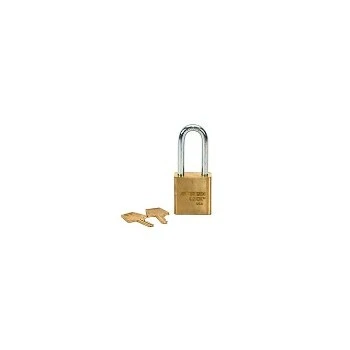 Combination Lock, 4-Dial, Brass, 2-7/8-In.