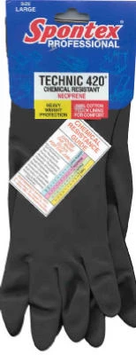 Technic 450 Pro Xl Neoprene Rubber Gloves - Heavy Duty, 16 In.