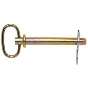 Hitch Pin With Clips, Galvanized, 7/8 x 6.5-In.