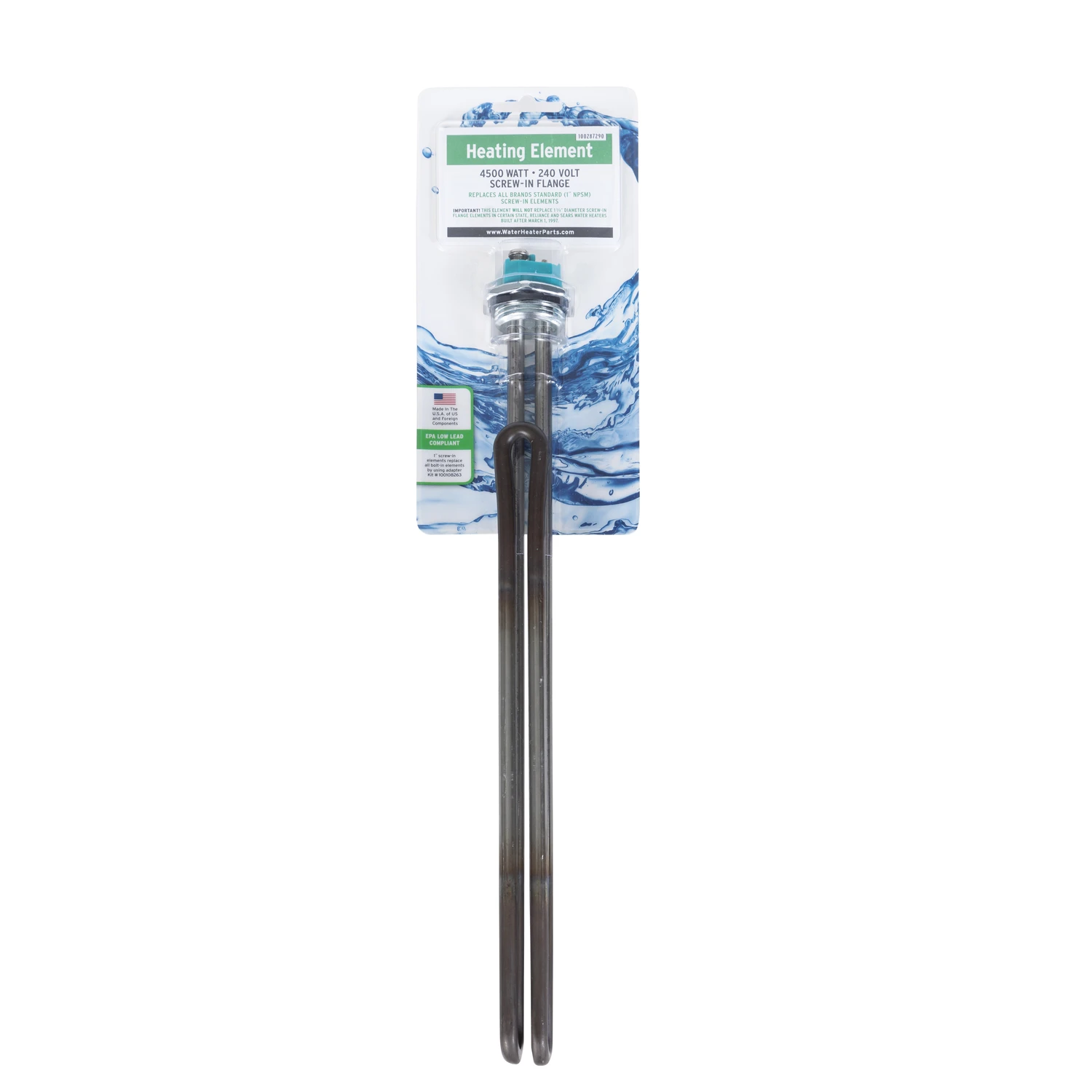 Lifelong 4500w Screw In Electric Heater Element, 240v, Incoloy