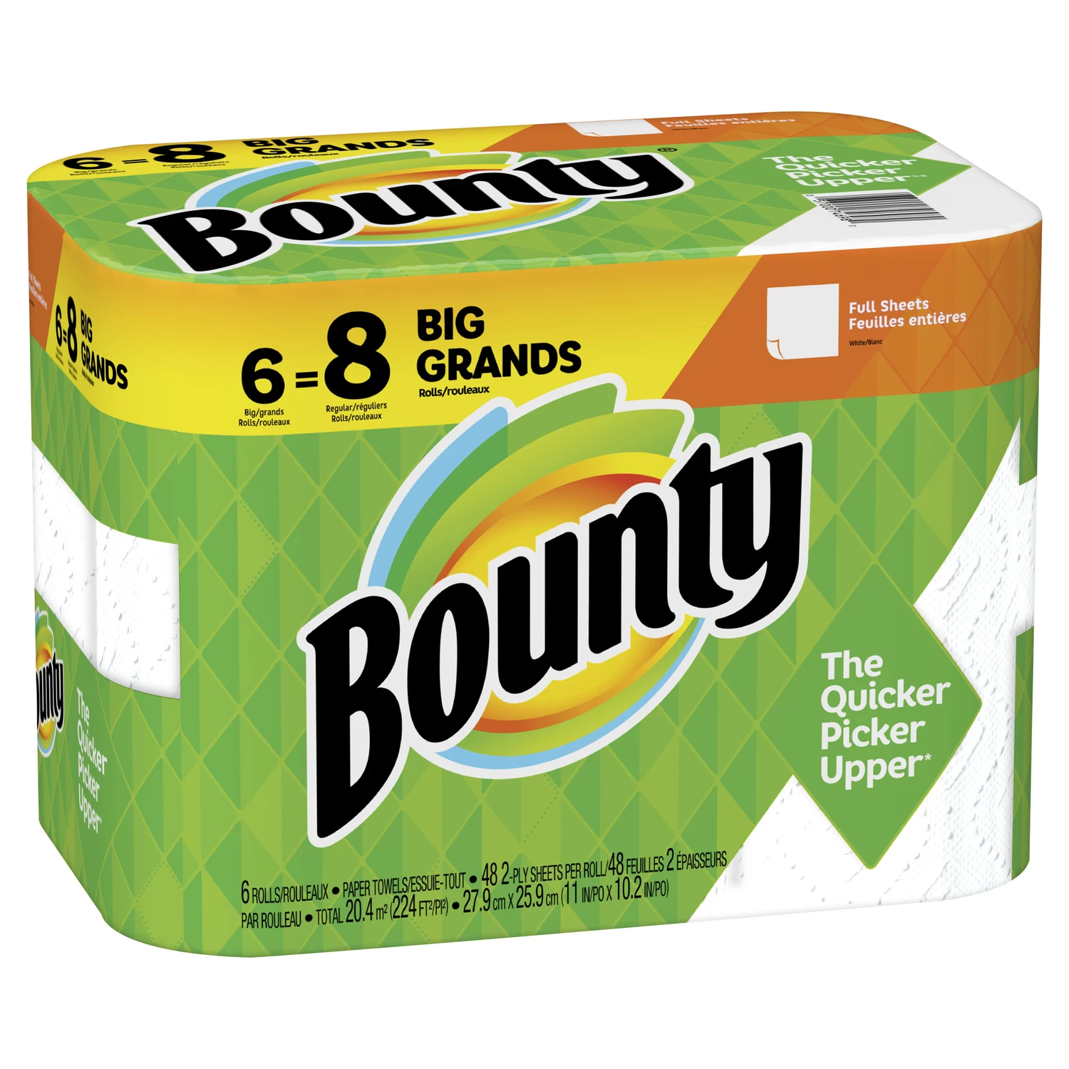 Big Roll Paper Towels, 54 Sheets, 2-ply, 6 Rolls, Model 74698