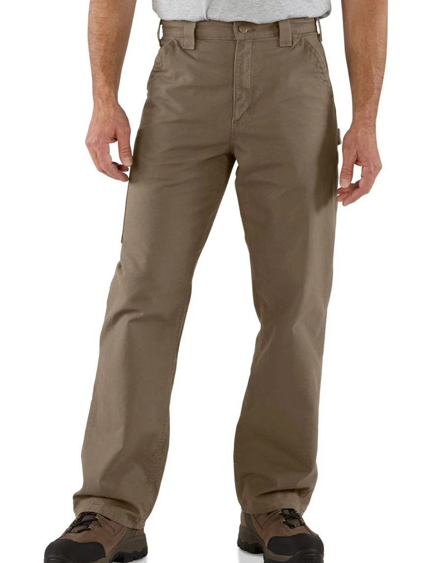 Dungaree Work Pants Canvas Loose Original Fit Light Brown Size 38 by 34 Inches