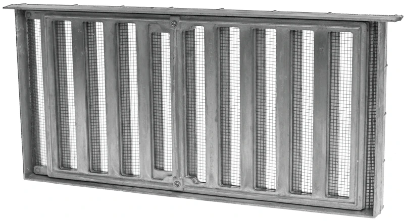 Lomancool 179 Foundation Vent, 16 In W X 8 In H, Aluminum With 3-slide Shutter